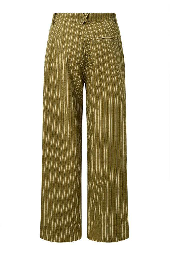 LION - Organic Cotton Trouser - Green Stripe from KOMODO