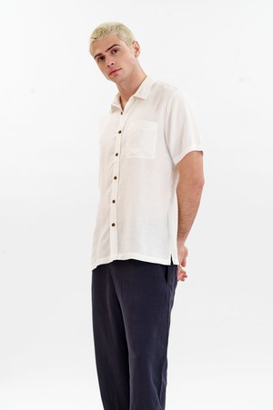 LOYLE Tencel Linen Shirt - White from KOMODO