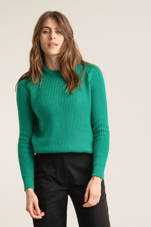 SERGIO - Womens Organic Cotton Jumper Green from KOMODO