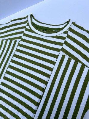 JUNIPER - GOTS Organic Cotton Top Green Stripe from KOMODO