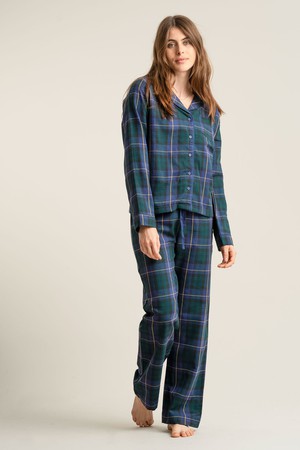JIM JAM Womens Organic Cotton Pyjama Set - Black Watch from KOMODO