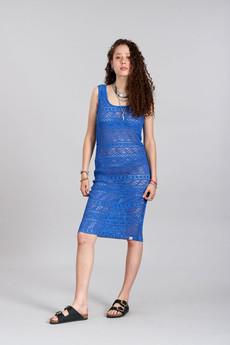 LAGO - Organic Cotton Dress Sapphire Blue via KOMODO