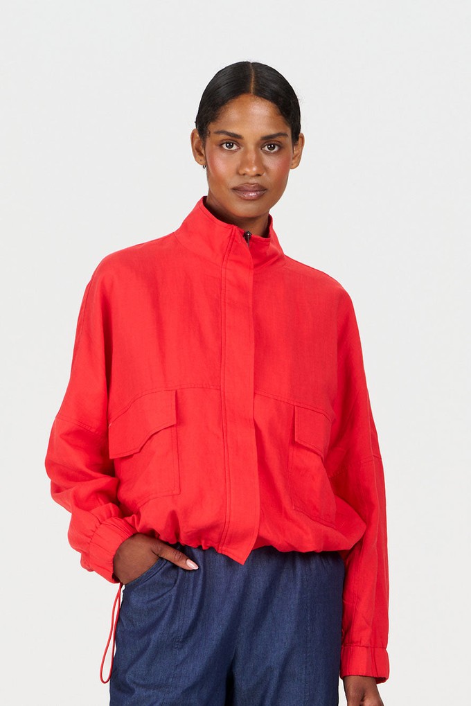 KOKO Tencel Linen Jacket - coral from KOMODO