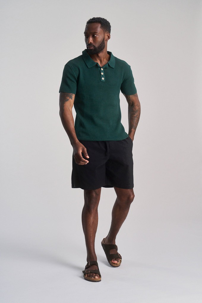 JERRY - Organic Linen Cotton Shorts - Black from KOMODO