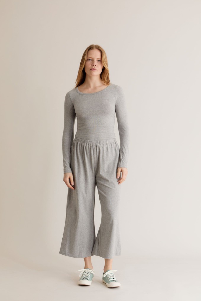DARCEY Top - GOTS Organic Cotton Grey from KOMODO