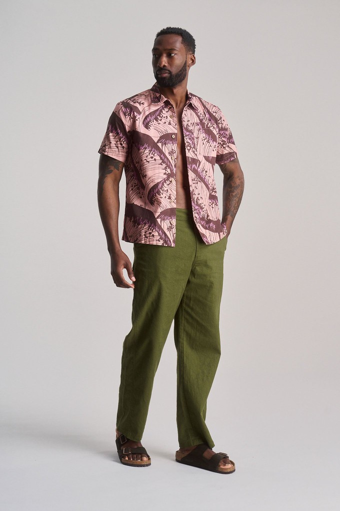 MAKULU - Organic Linen Cotton Trouser - Khaki from KOMODO