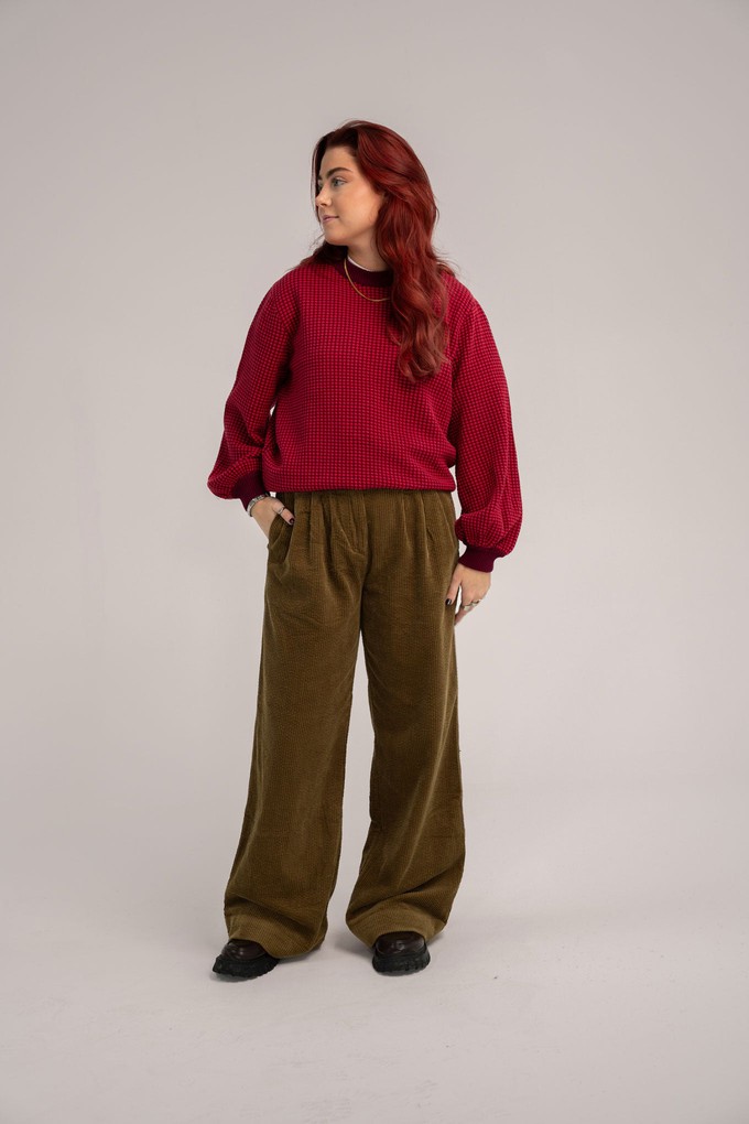 HOPE - Organic Cotton Jumper Wine from KOMODO