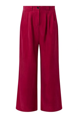 LOLA - Cupro Trousers - Berry from KOMODO