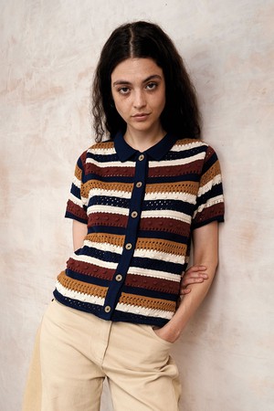 CLARA - Organic Cotton Cardigan - Multi from KOMODO