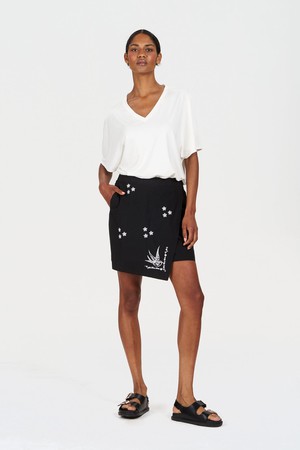 WILLOW Organic Cotton Skirt - Black from KOMODO