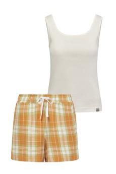 JIM JAM Pyjama Shorts Set Womens -GOTS Organic Cotton Orange via KOMODO