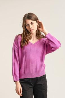 ANYA Wool Jumper - Fuchsia Pink via KOMODO
