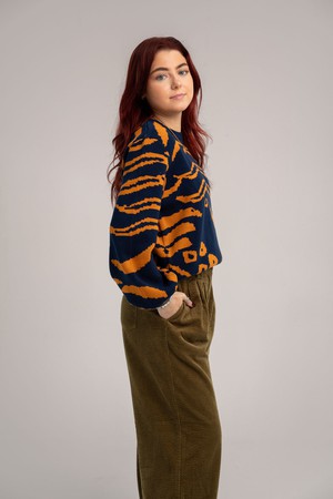 TIGER HOPE - Organic Cotton Jumper Navy from KOMODO