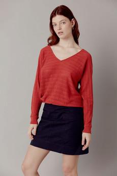 pia - organic cotton jumper - clay from KOMODO