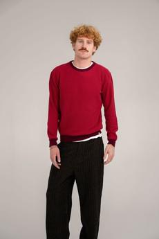 HASAN  - Organic Cotton Jumper Wine via KOMODO