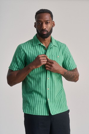 SPINDRIFT - Organic Cotton Shirt - Green Stripe from KOMODO