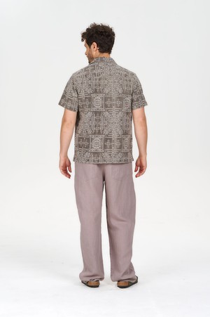 SPINDRIFT Embroidered Organic Linen Shirt from KOMODO
