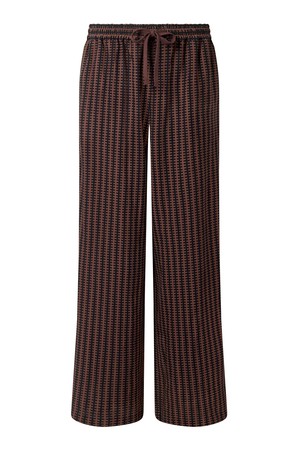 BEACH - Organic Cotton Print Trousers - Brown Stripe from KOMODO
