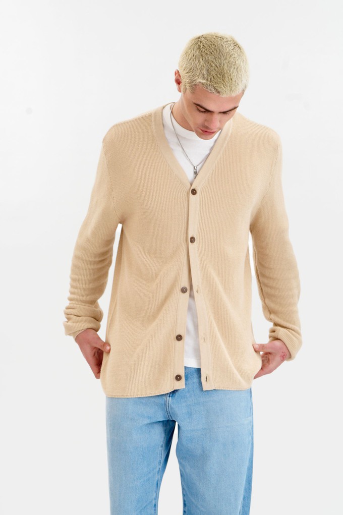 LUCAS Organic Cotton Cardigan - Cream from KOMODO