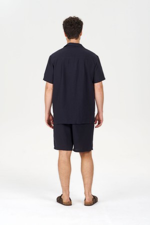 LOYLE Tencel Linen Shirt - Navy from KOMODO
