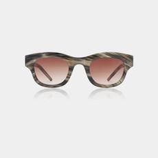 LANE - Striped Horn Sunglasses by A.Kjaerbede via KOMODO