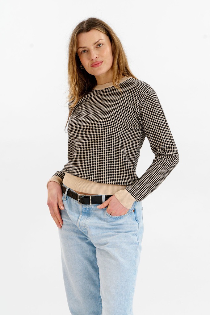 HANA Organic Cotton Jumper - Cream & Black from KOMODO