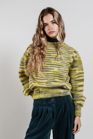 SANG Handknit Wool Jumper - Green from KOMODO