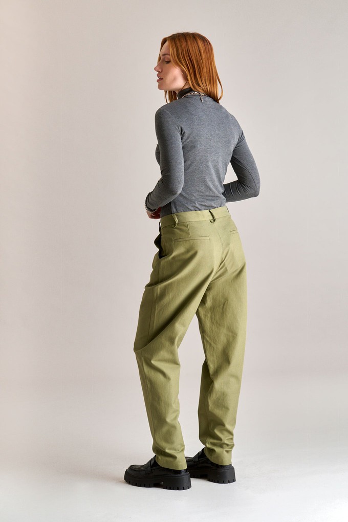 LYLA Cotton Tencel Trouser - Olive from KOMODO