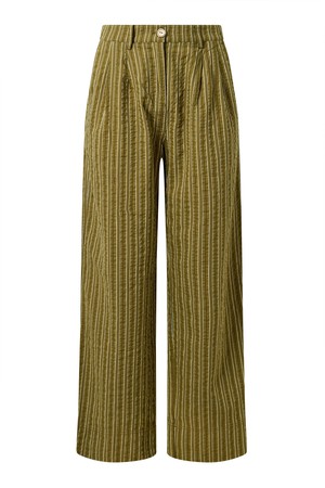 LION - Organic Cotton Trouser - Green Stripe from KOMODO