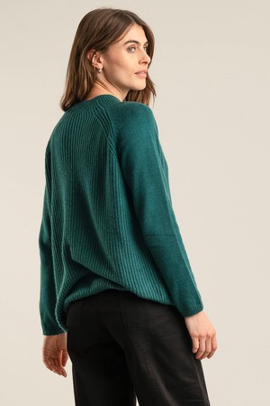 KATTY - Fine Merino Wool Jumper Ivy Green from KOMODO