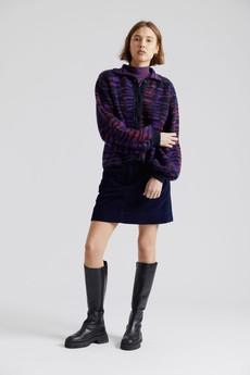 LEONI - Organic Cotton Cord Miniskirt Dark Navy via KOMODO