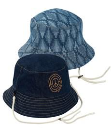 PETAL Reversable Organic Denim Bucket Hat via KOMODO