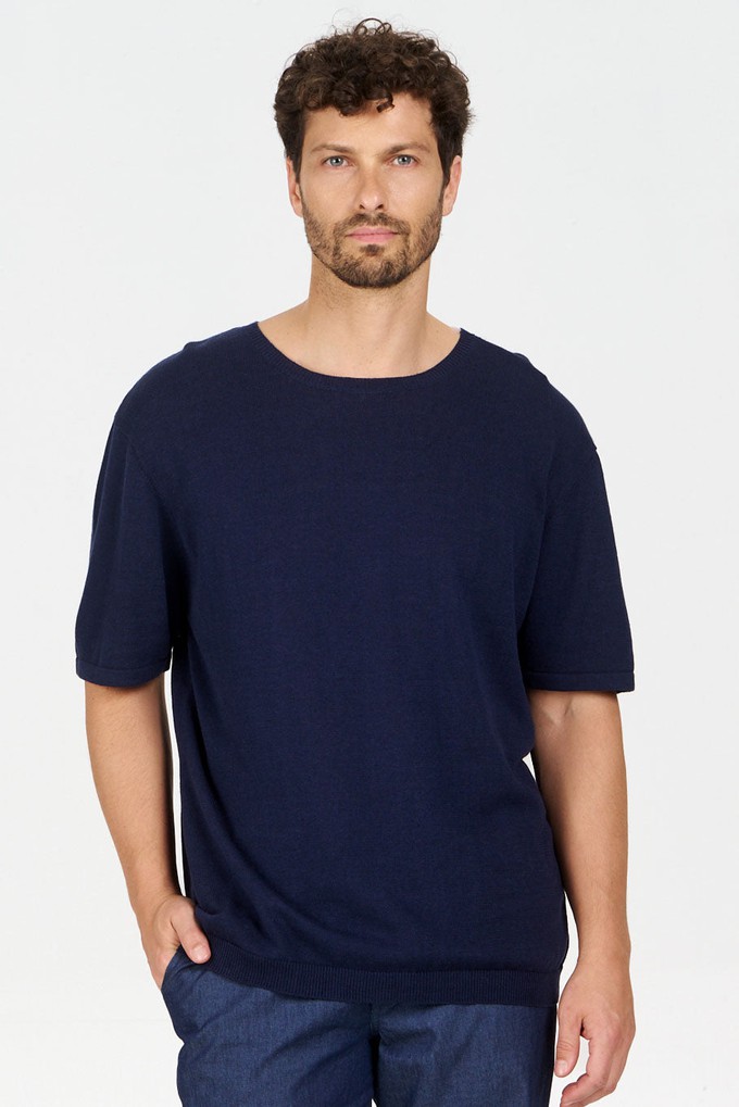 WALT Organic Ramie Cotton Tee - Navy from KOMODO