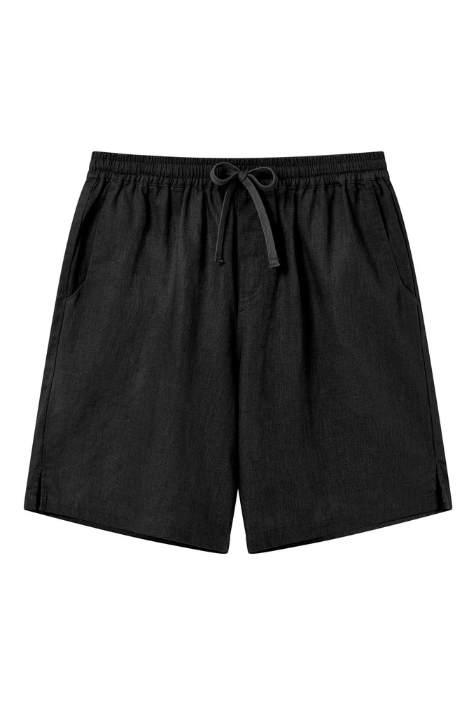 JERRY - Organic Linen Cotton Shorts - Black from KOMODO