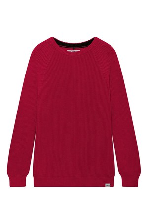 SERGIO - Womens Organic Cotton Jumper Red from KOMODO