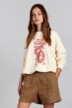 DRAGON - Organic Cotton Print Sweatshirt via KOMODO