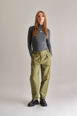 LYLA Cotton Tencel Trouser - Olive from KOMODO