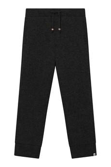 KELVIN Fleece Lined Wool Trouser - Black via KOMODO