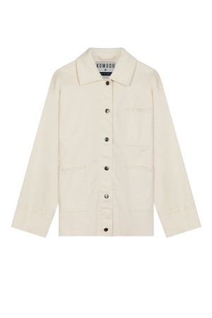 LARRY- Organic Cotton Jacket Off White from KOMODO