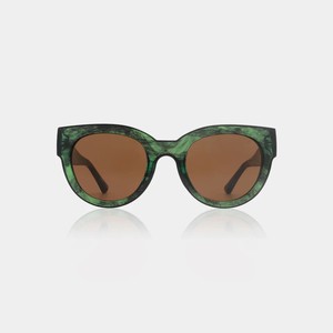 LILLY - Green Marble Transparent Sunglasses by A.Kjaerbede from KOMODO