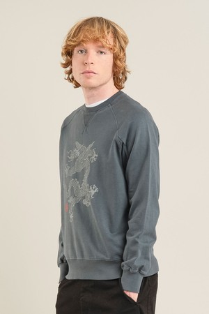 DRAGON Organic Cotton Sweat - Washed Black from KOMODO