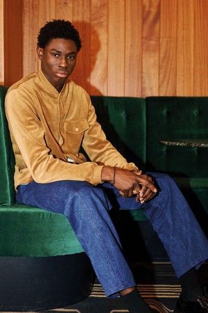 COLE Organic Cotton Poly Velvet - Olive from KOMODO