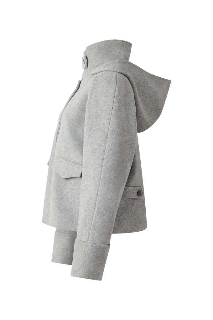 WICKER Recycled Wool Poly Coat - Grey from KOMODO