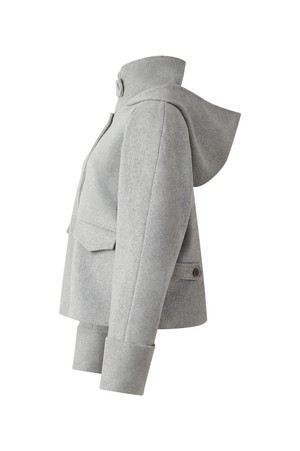 WICKER Recycled Wool Poly Coat - Grey from KOMODO