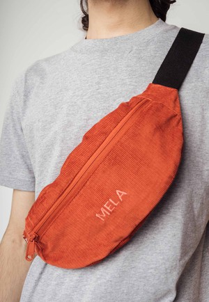 BHAVIN Corduroy Hip Bag by MELA - Brick from KOMODO