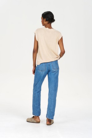 SANDER Organic Ramie Cotton Vest - Sand from KOMODO