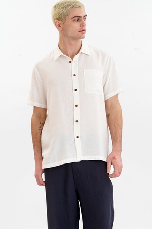 LOYLE Tencel Linen Shirt - White from KOMODO