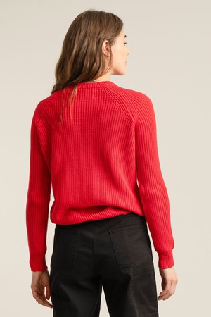 SERGIO - Womens Organic Cotton Jumper Red from KOMODO