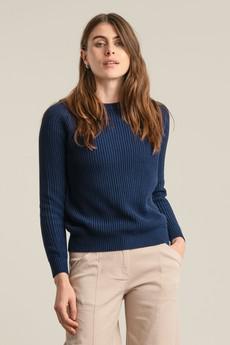 SERGIO - Womens Organic Cotton Jumper Navy via KOMODO