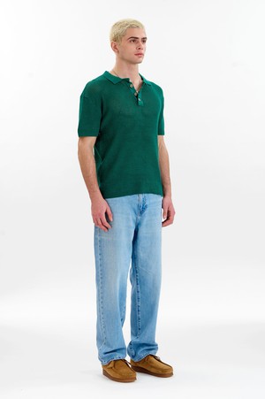 OLIVER Organic Cotton Knit Polo - Green from KOMODO